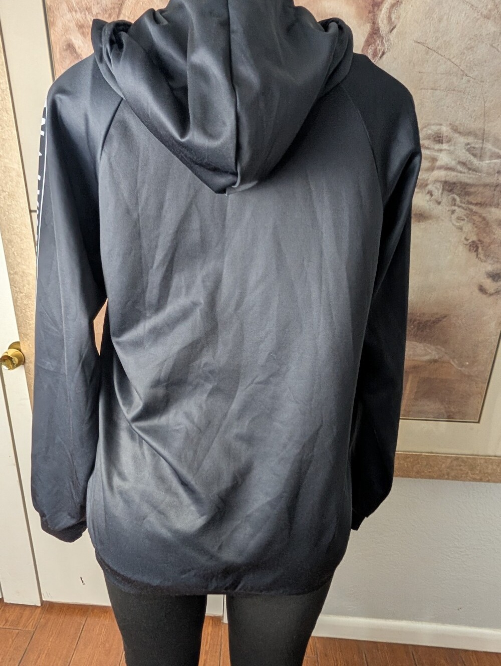 LVK Milan Black Ace Zip-Up Hooded Jacket Men Size S - Picture 7 of 8